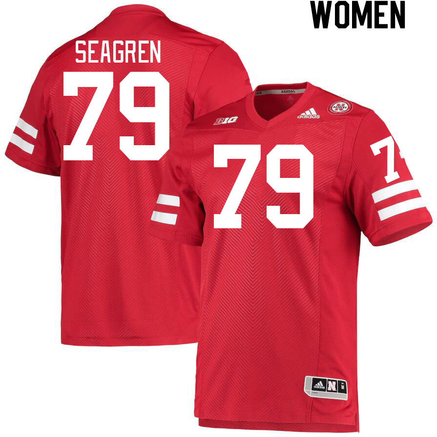 Women #79 Grant Seagren Nebraska Cornhuskers College Football Jerseys Stitched Sale-Red